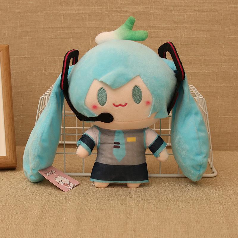 25cm Q Version Hatsune Miku Fufu Plush Doll Anime Peripheral Cute Stuffed Doll Decoration Girl Birthday Gift
