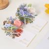 Birthday Gift Creative Watercolor Flower Greeting Card 3D Surprise Blessing Card Envelope Set Holiday Universal Best Wishes