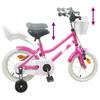Kids  Bike 12 Inches for Ages 2 4 Dark Pink