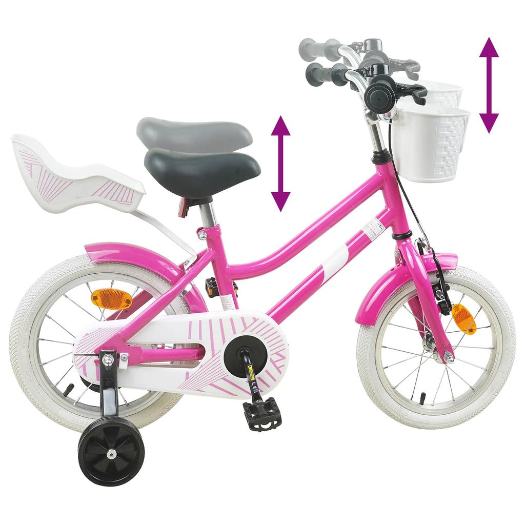 Kids Bike 12 Inches for Ages 2 4 Dark Pink