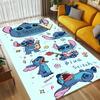 Personalized Name Rainbow Stitch Living Room Non-Slip Area Rug Soft Carpet for Bedroom Kids Playroom Sofa Office Home Decor Doormat