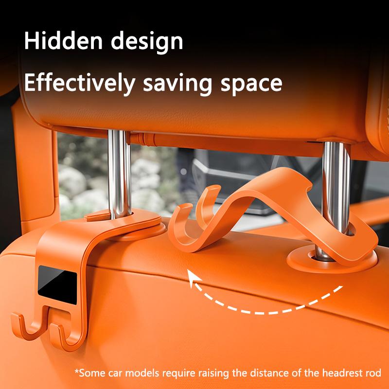 AHM2 Car Headrest Hook Foldable Seat Back Storage Hook Anti Slip For Honda Civic XR-V CR-Z CRV HRV City Accord Legend Jazz RR VTi Fit