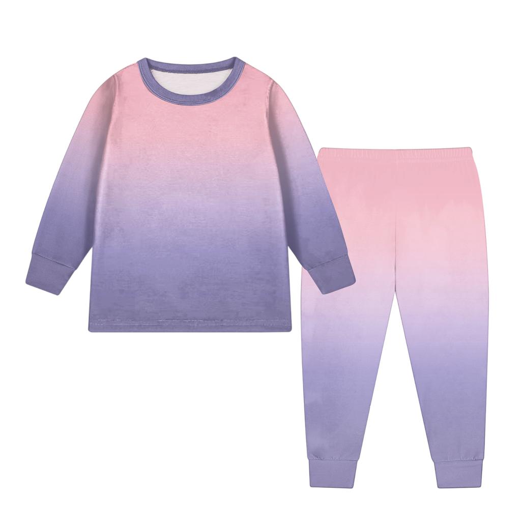 Детский модный костюм юбка топ с круглым вырезом и длинными рукавами брюки