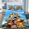 Изысканные 3D Мультяшные Обои Digimon Цифровой монстр Цифровая печать Комплект постельного белья Одеяло Кровать Молодежь Девочки Мальчики Подарок