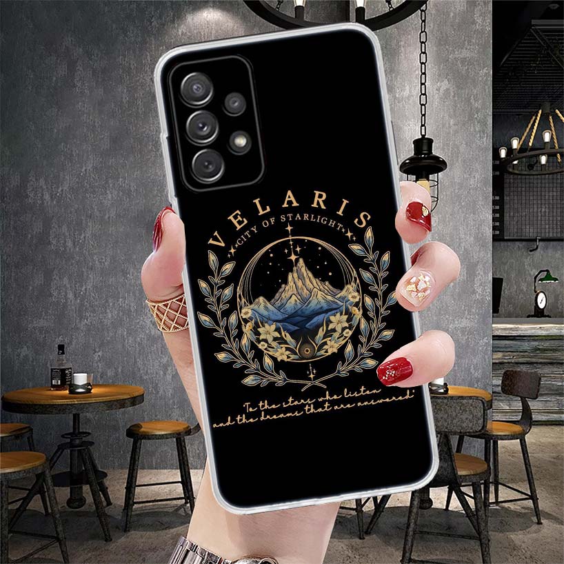 Двор Тумана и Ярости Сара Дж. Маас Мягкий Чехол для Телефона Для Samsung Galaxy S22 S23 S24 S25 Edge S26 Ultra S20 FE S21 Plus + Fundas Coq