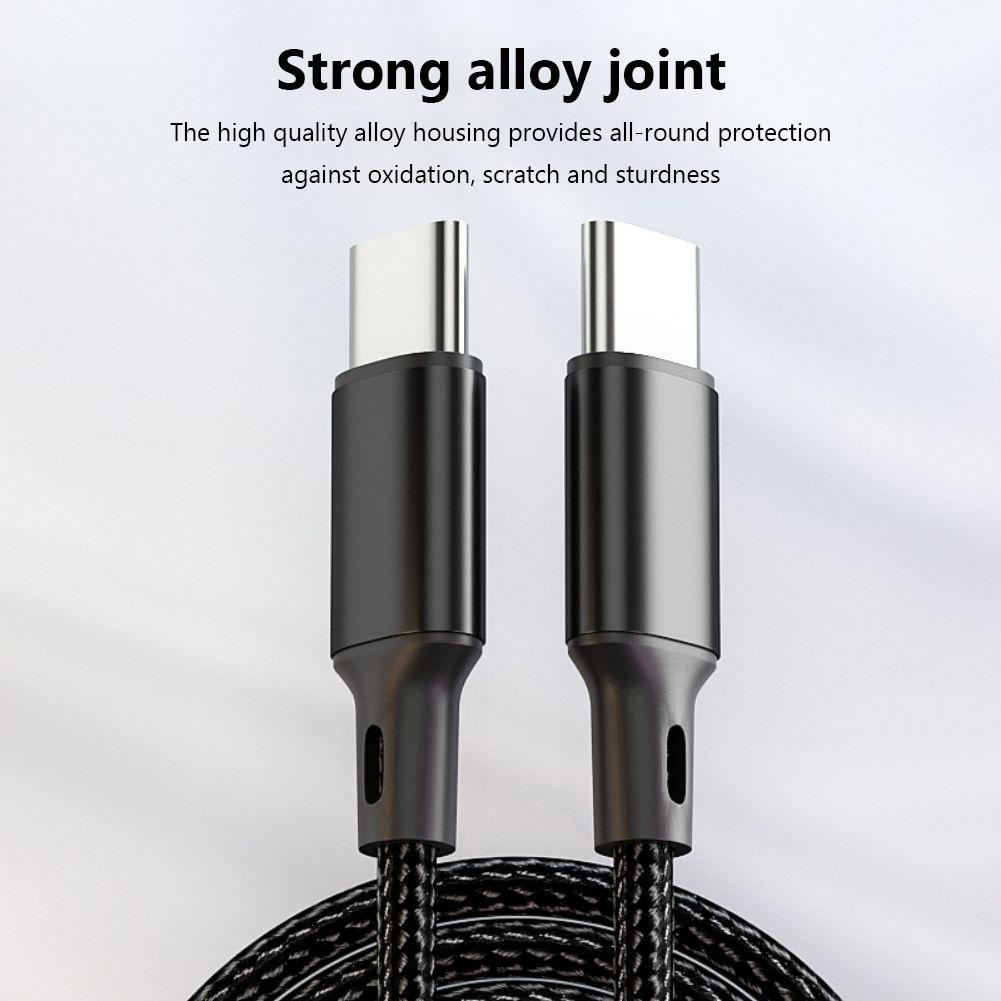 Зарядный кабель USB Type-C Папа-Папа, Кабель данных USB C на USB C, Кабель быстрой зарядки PD 60 Вт для устройств Type C, Смартфонов