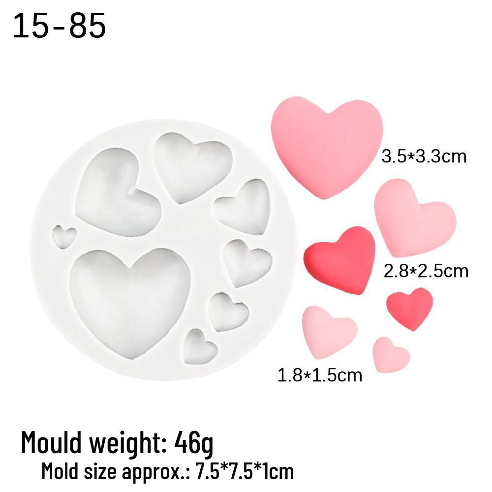 Силиконовая форма своими руками: 8-гнездовая форма Сердце и Губы для шоколада, мастики и эпоксидной смолы. Идеально для украшения торта на День святого Валентина.