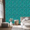 Turquoise Animal Skin Wallpaper Turquoise and Gray 50x1000