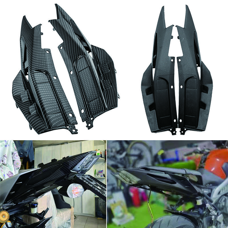 MT09 FZ09 Motorcycle Carbon Fiber Rear Side Plate Side Cover Rear Tail Fairing Fit For Yamaha MT-09 FZ-09 2017 2018 2019 2020