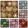 9 шт. небьющиеся подвесные небьющиеся окрашенные фигурные новогодние подарки разноцветные шары декоративный рождественский шар гальванизированный шар