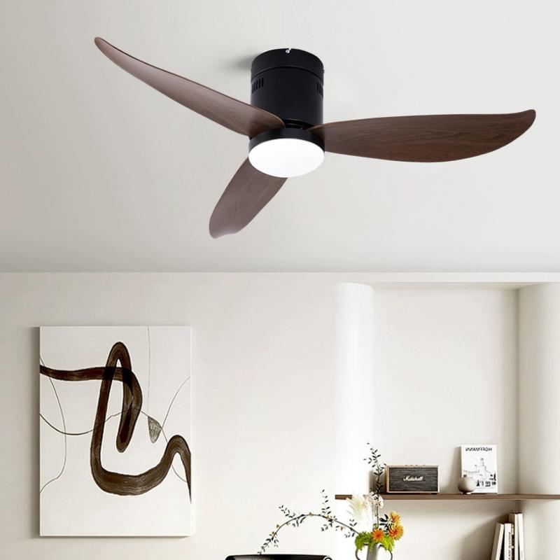 Ceiling Mounted Nordic Restaurant Fan Light New Minimalist Home Living Room Ceiling Fan Light Fan Ceiling Light
