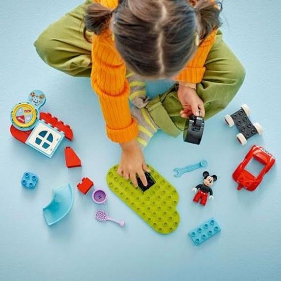 LEGO Duplo Mickey Mouse Clubhouse Car Toy Block Educational Boys Girls Children 1.5 Years 2 4 Toddler Disney Goods Pretend Play 10454