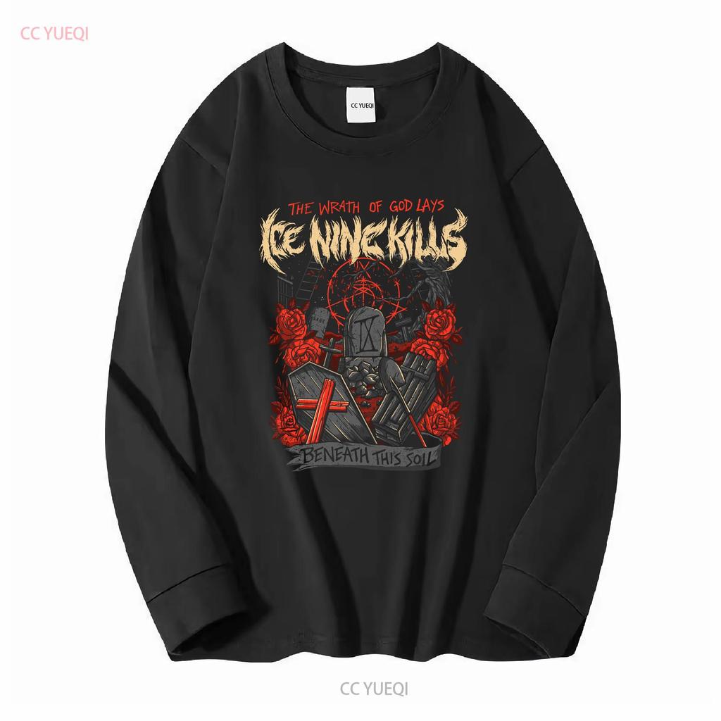 Футболка Ice Nine Kills band Wrath Of God Репринт Цифровая футболка LNH5941 винтажная Стильная стирка мужская Унисекс Универсальная Дышащая