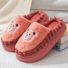 Модные мультяшные пушистые женские тапочки для дома, зима, роскошный дизайнерский стиль, женская обувь, комнатные, повседневные, с пушистым мехом, шлепанцы, элегантная плоская обувь, новинка