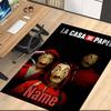 Custom Name La Casa De Papel Printed Carpet, Rug for Office Chair Living Room Bedroom Kitchen Room Decor Gifts.