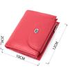 Bright Women's Wallet with Coin Holder Made of Genuine Leather ST Leather 22712 Red