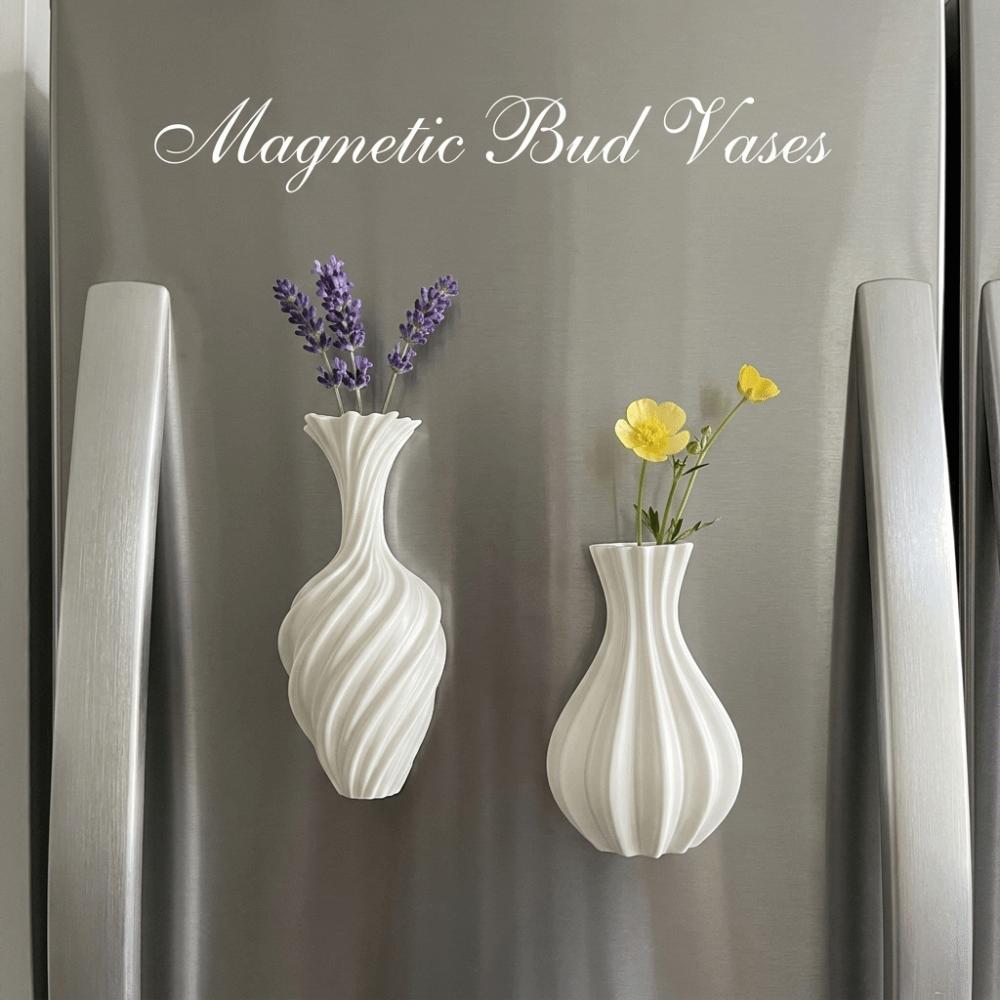 3D Printing Mini Vase Magnets DIY Vase Fridge Stickers Refrigerator Magnets Vase Gift