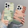 Аниме Небо Пейзаж Арт Картина Лазерный Чехол Для Телефона Для iPhone 12 13 Mini Pro Max 11 14 16 15 Pro Max Plus Ударопрочный Чехол Fundas