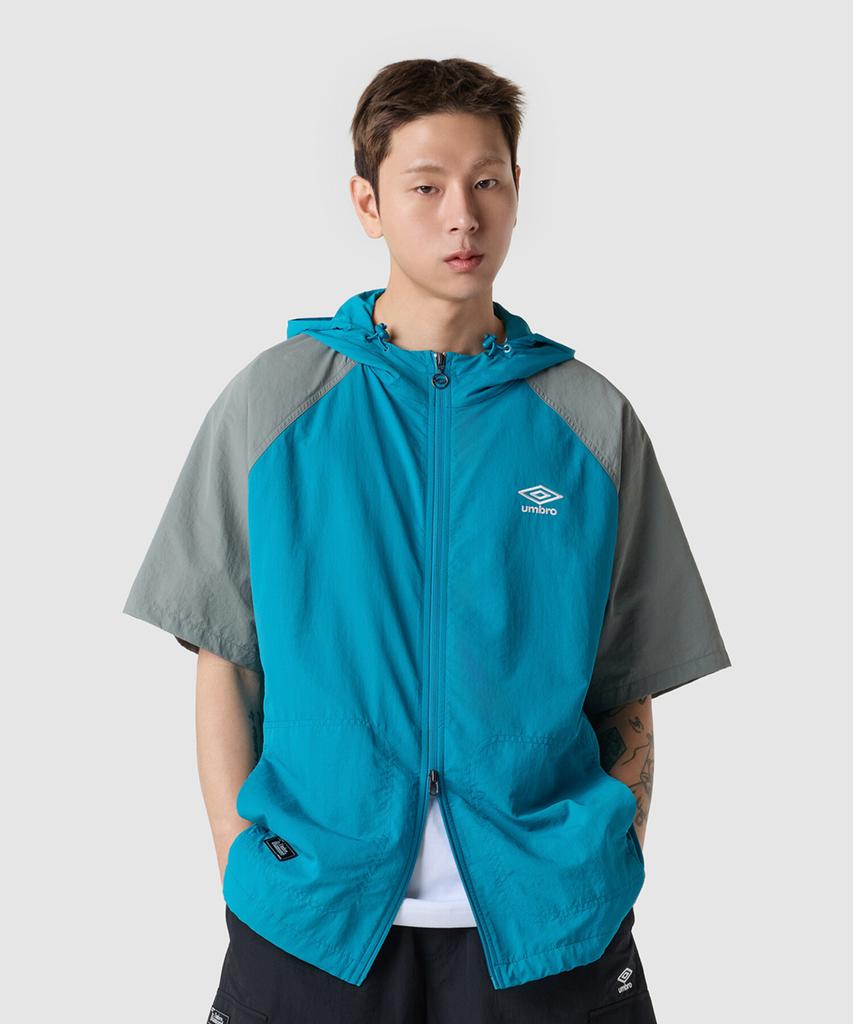 Umbro Sunshower Зеленая куртка с капюшоном с коротким рукавом (Uq321Cjk71) (Тип B)