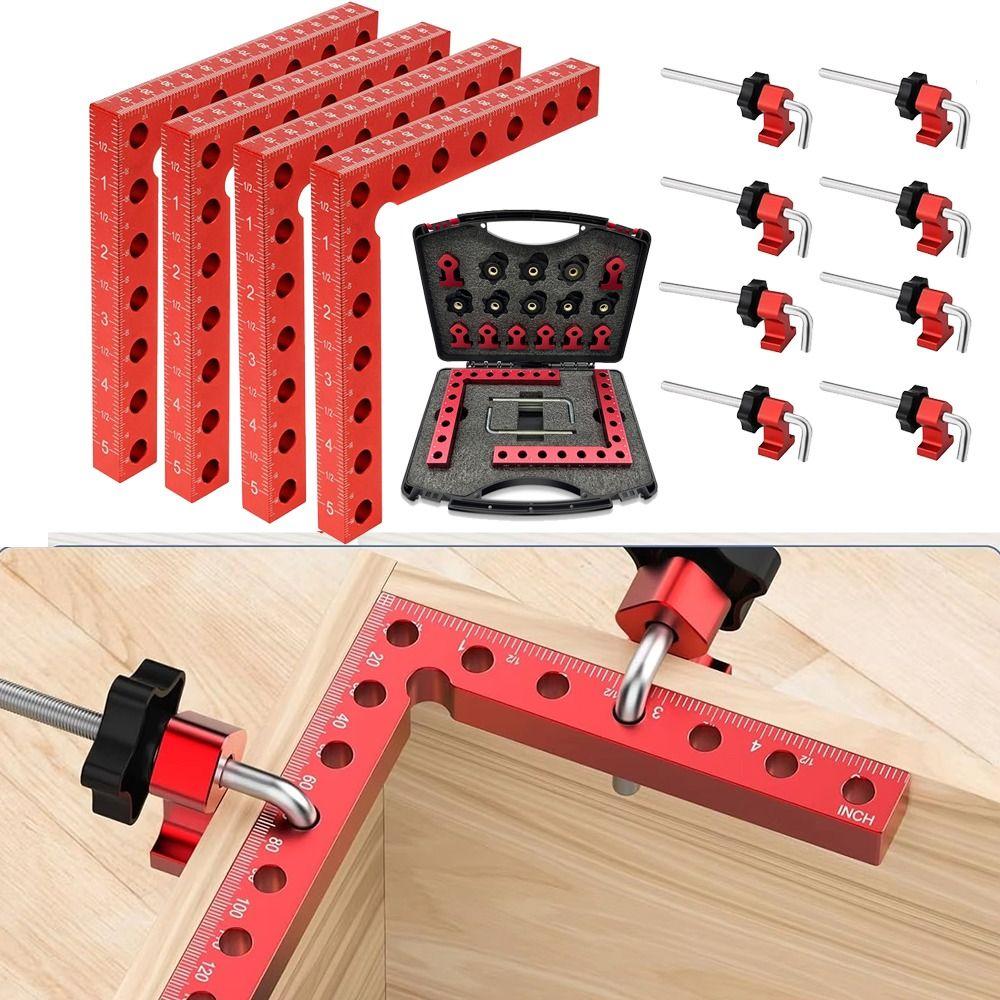 L Shape Corner Clamps 90 Degree Woodworking Positioning Block Drawers Assembly