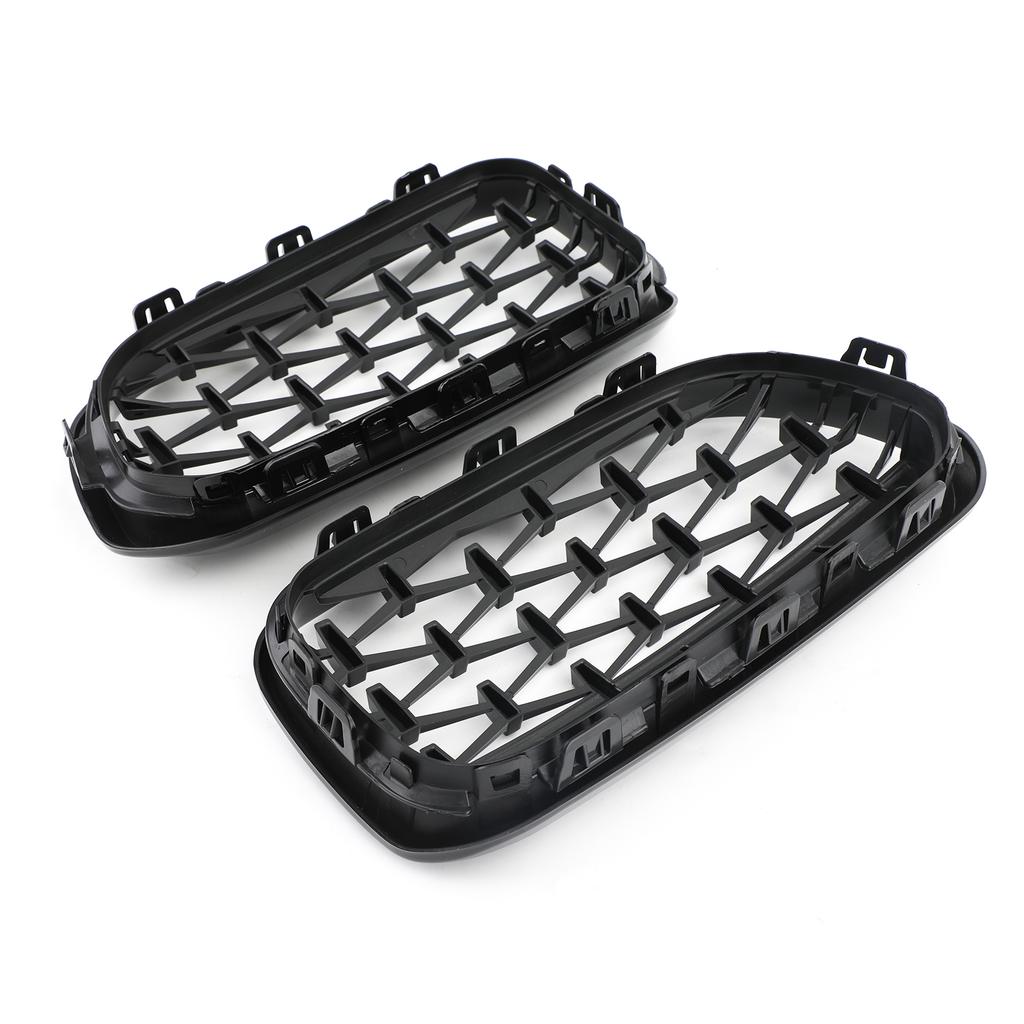 Areyourshop Meteor Black Front Kidney Grille For BMW 2015-2017 1 Series F20/F21