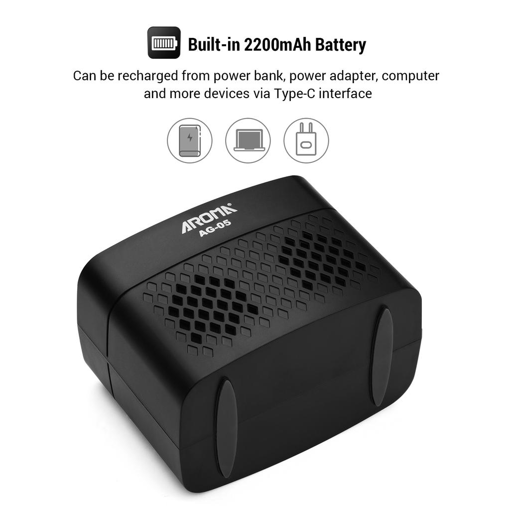 AROMA AG-05 Bluetooth-усилитель для электрогитары, 5-ваттный стереовыход, усиление тона с искажениями