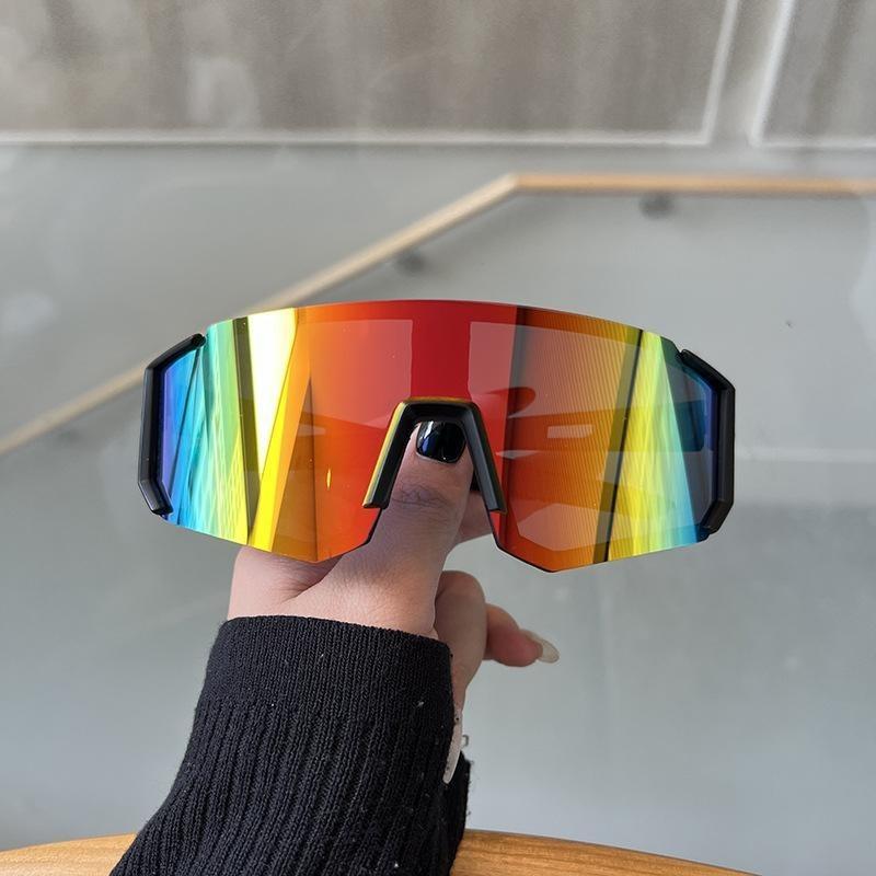 2PCS Unisex Sports Shield Glasses Men's and Women's Gifts Fashionable Glasses Outdoor Sports Cycling Gifts for Women