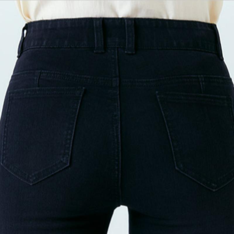 Bang Bang Women S Slim Straight Denim Black 23SS