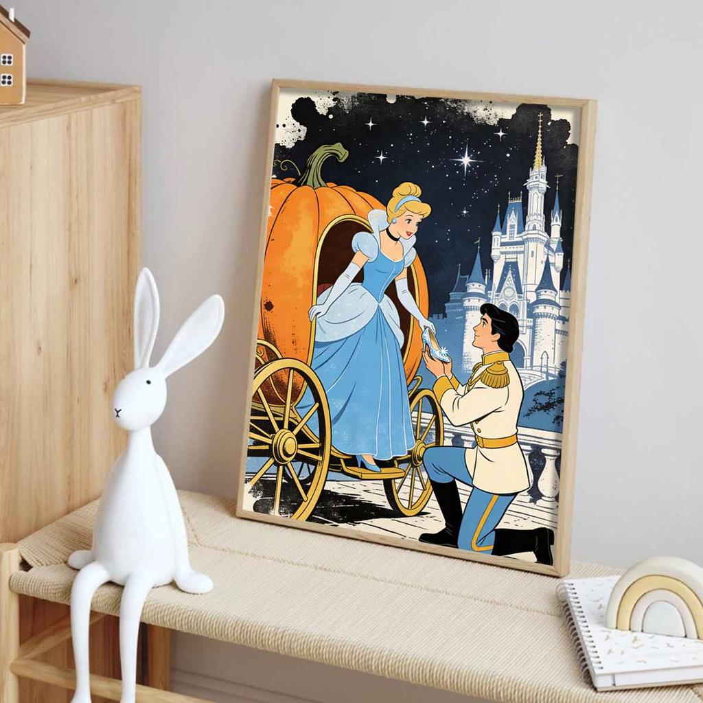 Disney Набор для алмазной живописи Золушка 5D DIY Алмазное искусство Декор стены дома, спальни