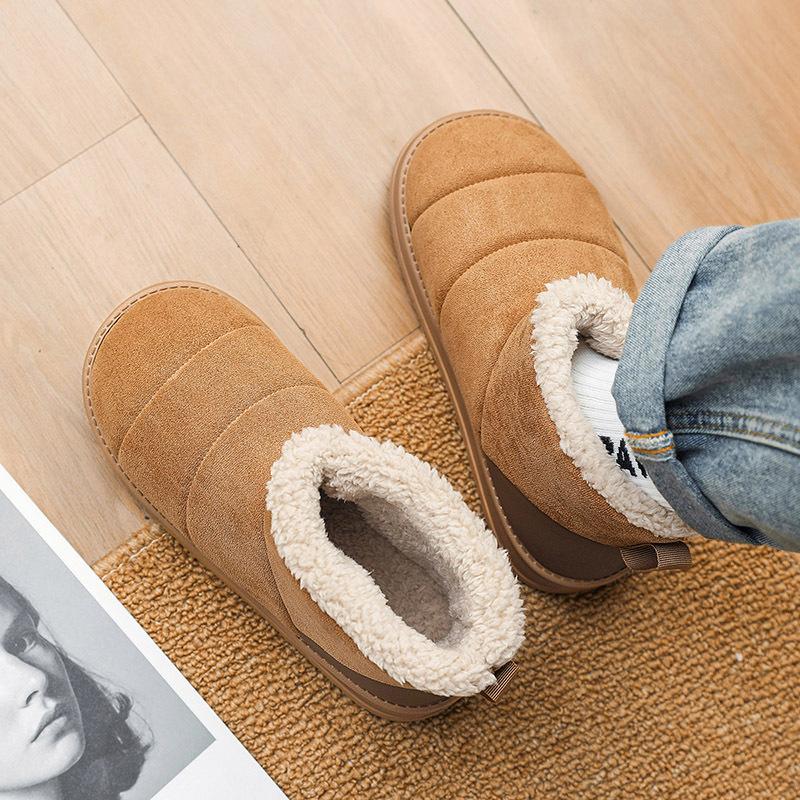 Мужские мягкие эластичные зимние теплые утепленные сноубутсы на толстой подошве, нескользящие, износостойкие, для активного отдыха на открытом воздухе, занятий спортом, альпинизма, хлопковые ботинки