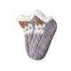 Knitted Slipper Socks Fluffy Winter Ankle Socks with Grips Non Indoor Warm Socks Slip Low Cut