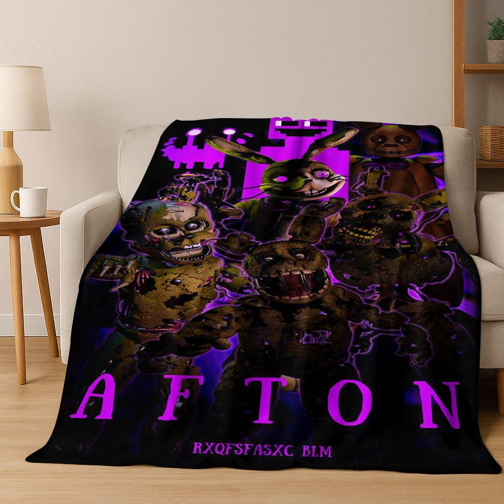 3D F-FNAF Игра Мультяшное Фланелевое Одеяло Мягкое Теплое Плед для Кровати Спальни Комнаты Гостиной Путешествий Кемпинга Пикника Подарок