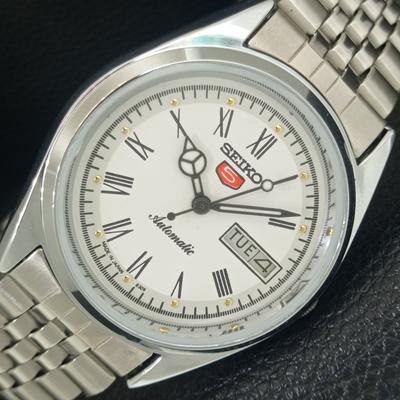 ВИНТАЖНЫЕ ОТРЕМОНТИРОВАННЫЕ СЕЙКО 5 АВТОМАТИЧЕСКИЕ 6309A ЯПОНИЯ МУЖСКИЕ БЕЛЫЕ ЧАСЫ a442123-1