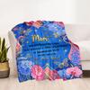 Mother's Love And Gratitude Flannel Blanket-Soft and Suitable for Sofas,Beds,Offices,Travel,All Seasons,Great Gift for Holidays and Birthdays.