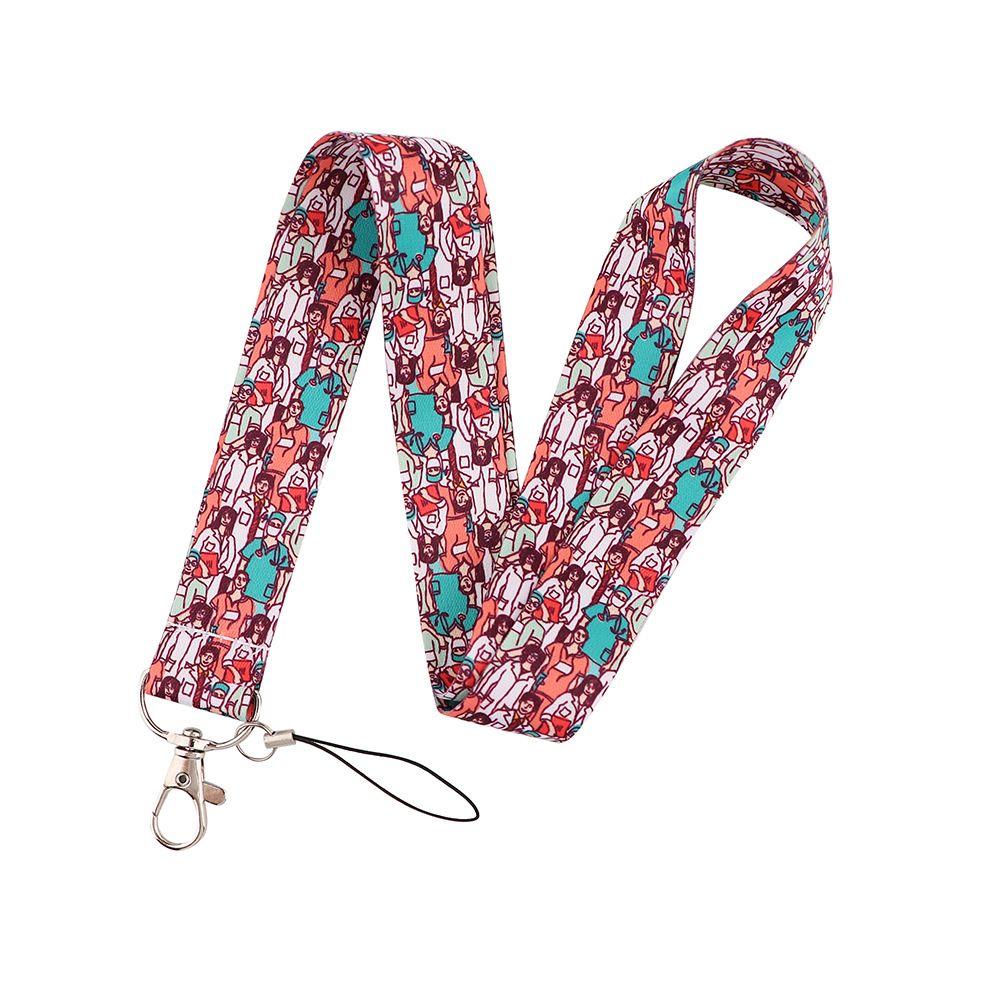 Phone Charm ID Badge Holder Nurse Lanyard Neck Straps Mobile Phone Strap Doctors ID Card Hang Rope