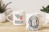 Black and Tan Coonhound I - cup with a dog, adorable cup with a heart-shaped handle, universal gift from the Art-Dog brand