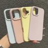 Мягкий силиконовый матовый чехол для телефона конфетного цвета для iPhone 11 12 13 14 15 16 Pro Max Plus противоударный бампер резиновая задняя крышка-накладка