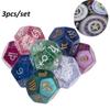 Toys Gift Game 12-sided Astrology Constellation Divination Dice Board Game 3x Pearl