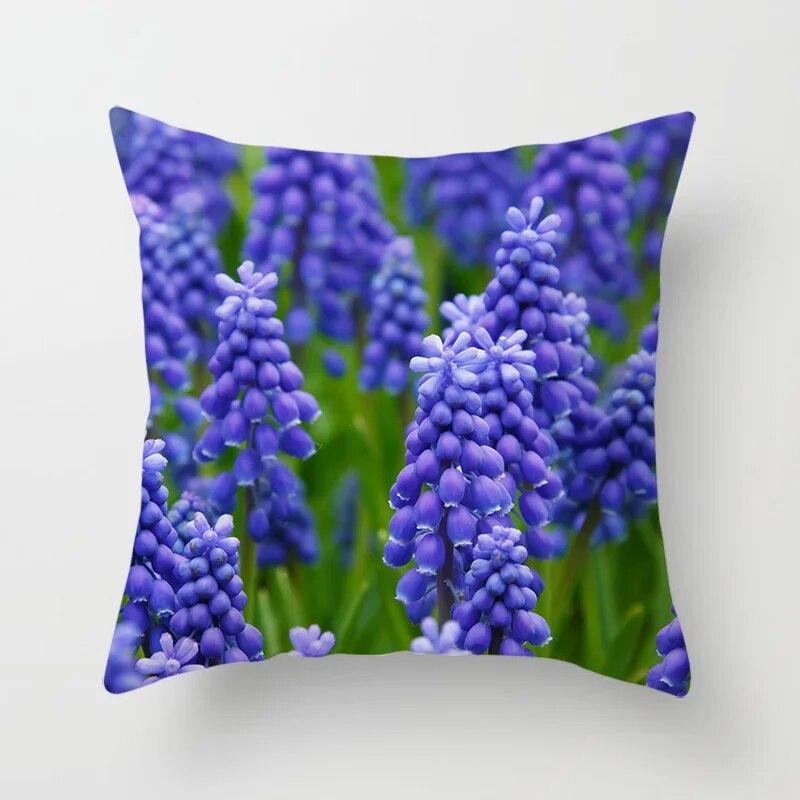 Подушка с цветком вишни и розы, украшение для дивана, прикроватная подушка для автомобильного сиденья, комната для дома