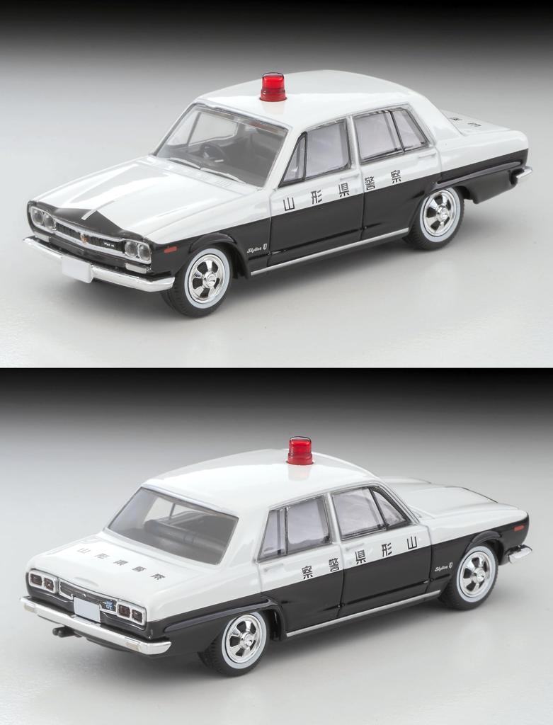 TOMYTEC Tomica Limited Vintage LV-214a Nissan Skyline 2000 GT Patrol Car (Yamagata Prefectural Police) 1971 Model, Completed Model, 332886