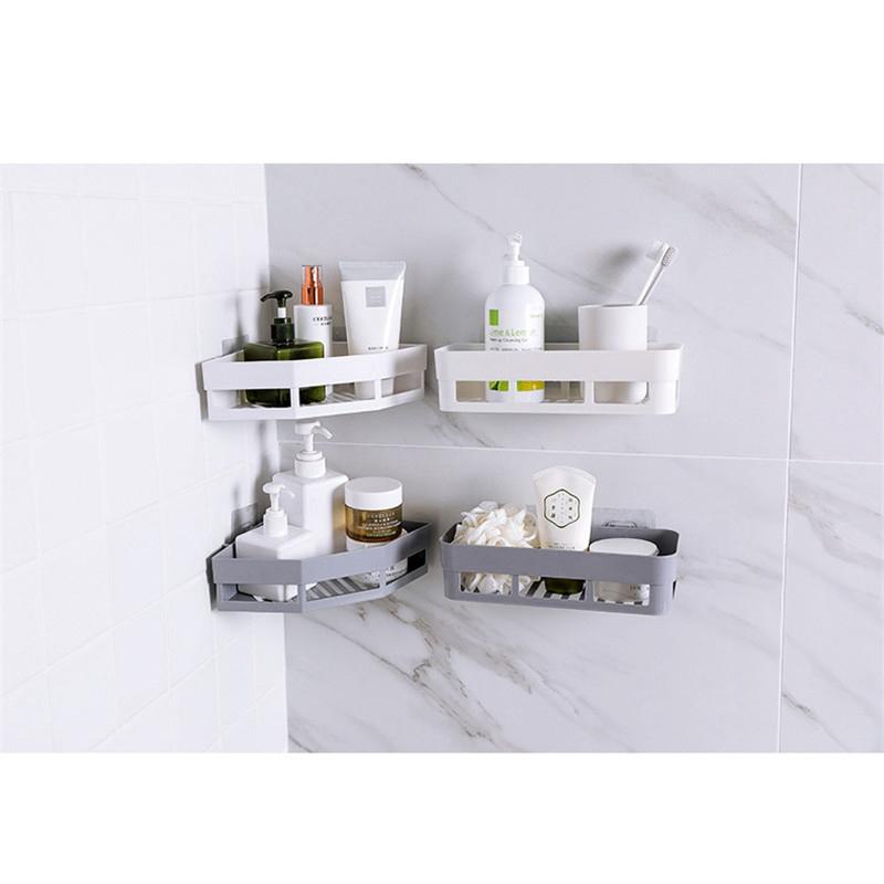 Полка для ванной комнаты, держатель для подноса, настенное крепление для хранения в туалете, органайзер для хранения, пластиковая душевая стойка