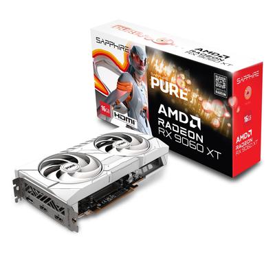 SAPPHIRE PURE Radeon RX 9060 XT GAMING OC 16GB Видеокарта VD9221 11350-02-20G