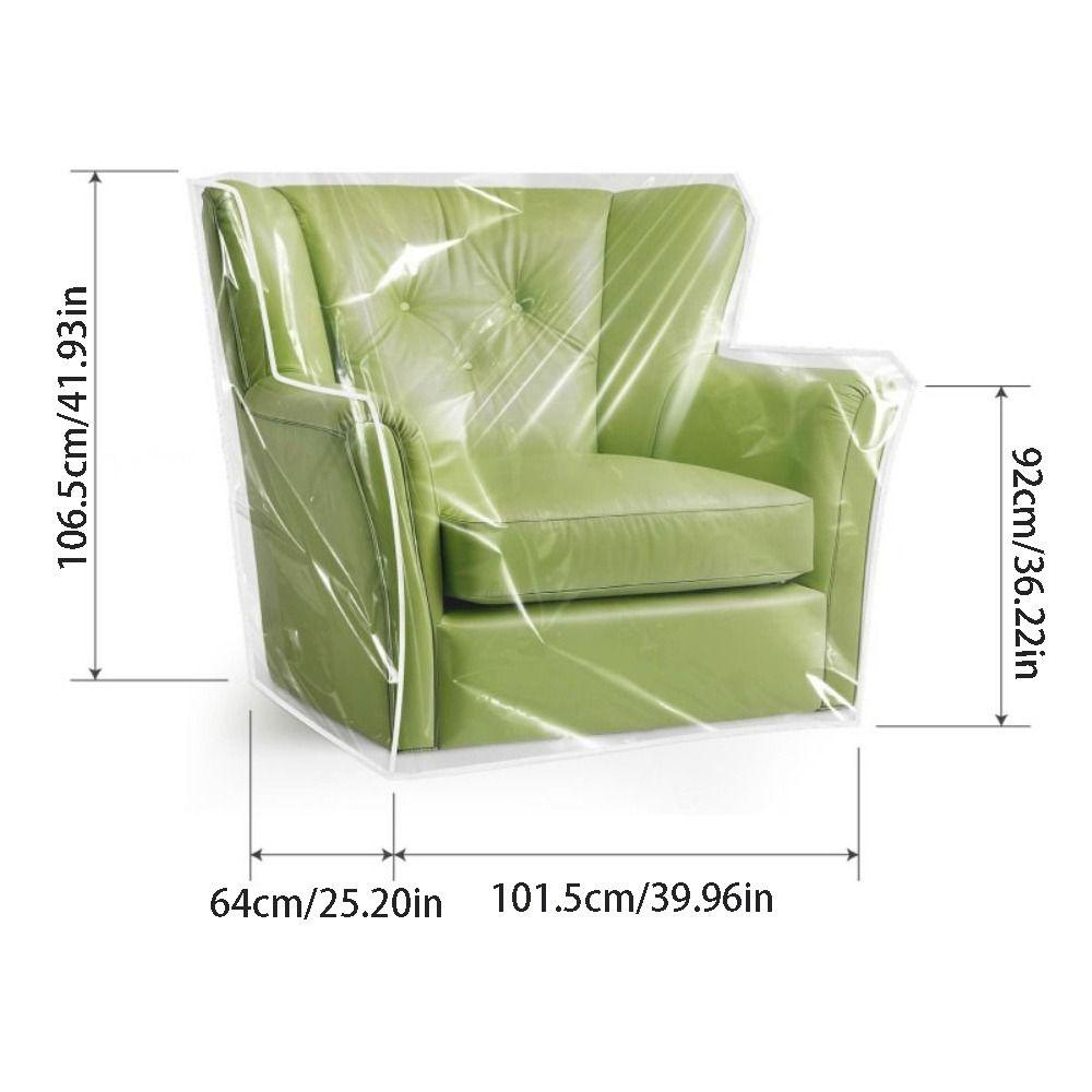 Plastic Recliner Chair Cover Waterproof Dustproof Sofa Slipcover Anti-Scratch Wear-resistant Armchair Slipcover Living Room