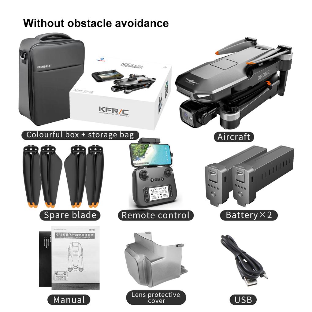 KF104 / KF104MAX2 Профессиональный Дрон WIFI 360 Обход Препятствий Сенсорный Экран FPV Бесколлекторный С 4K Камерой 3-Осевой Подвес RC Дрон