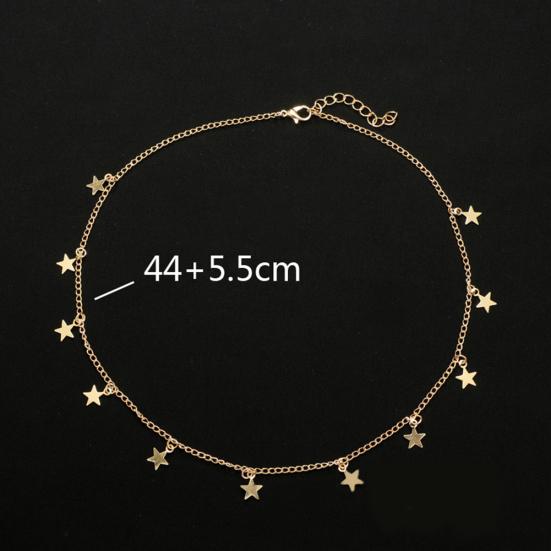 Женское ожерелье с подвеской в ​​виде маленькой звезды, сплошной цвет, вечерние ювелирные изделия, подарок