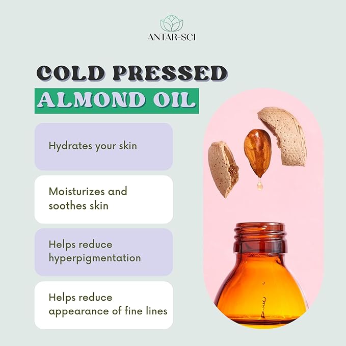 Pure Cold Pressed Sweet Almond Oil for Body, Skin and Hair | Natural Almond Oil | 250 Ml