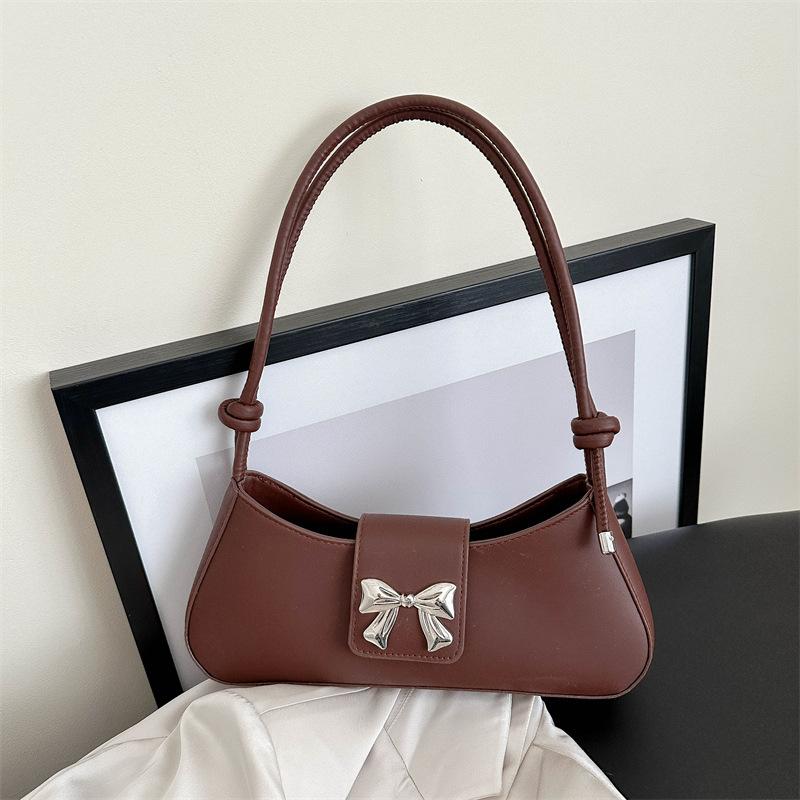 Сумка-бантик женская 2024 новая модная корейская версия нишевый дизайн текстура цепочка сумка на плечо подмышку