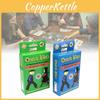 Захватывающая карточная игра Dutch Blitz для семейного веселья с красочными картами синего и зеленого цветов