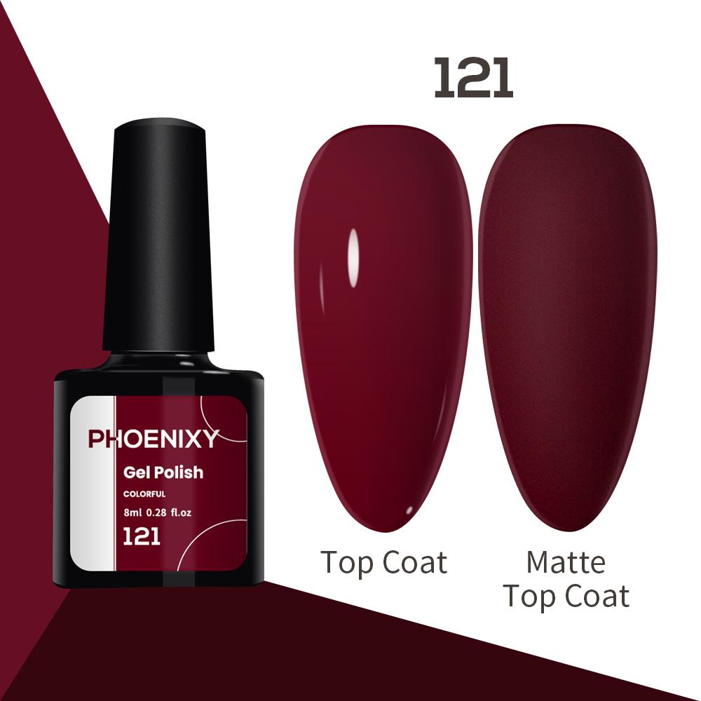 Лак для ногтей PHOENIXY, 8 мл, УФ-светодиодный гибридный лак для дизайна ногтей, гель-лайнер для маникюра, полупостоянная основа, верхнее покрытие, гель с блестками, блестящие цвета, гель