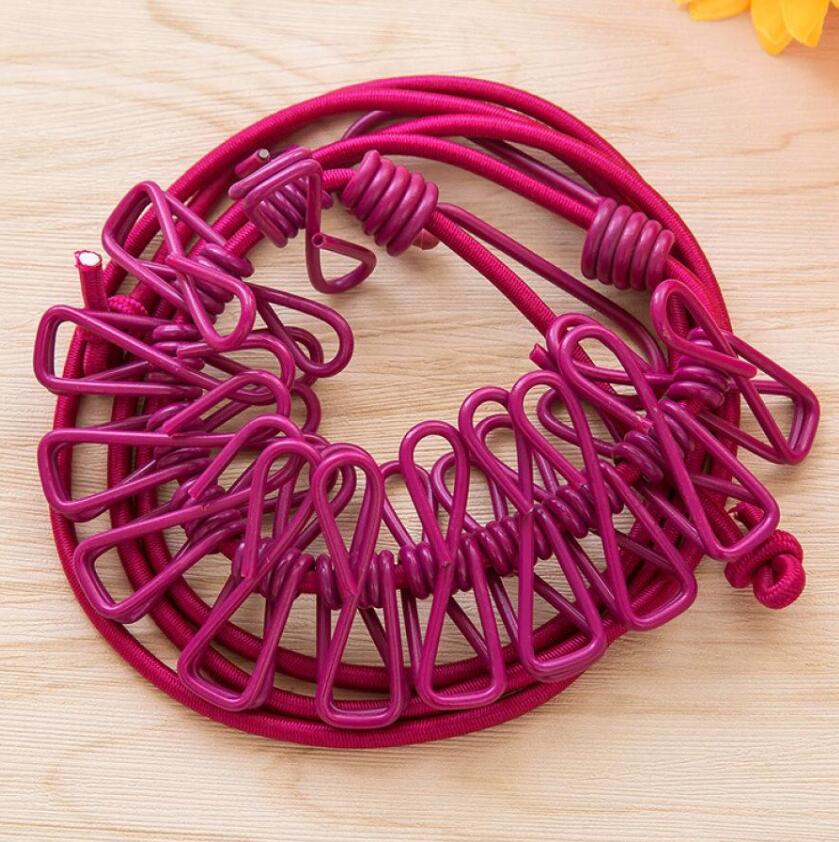 Red Clothesline With Clamp Household Goods Practical And Popular Products